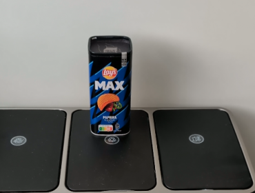 Lay's Snackbox on trash bin